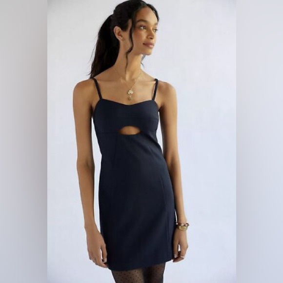 Anthropologie Mare Mare Navy Cut Out Shift Mini Dress NWT Size XL - Picture 9 of 10